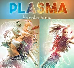 极品PS动作－极速光线：Plasma Photoshop Action